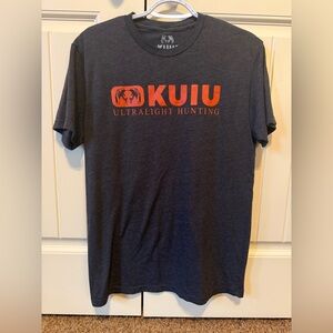 KUIU Men's Charcoal and Orange Tee